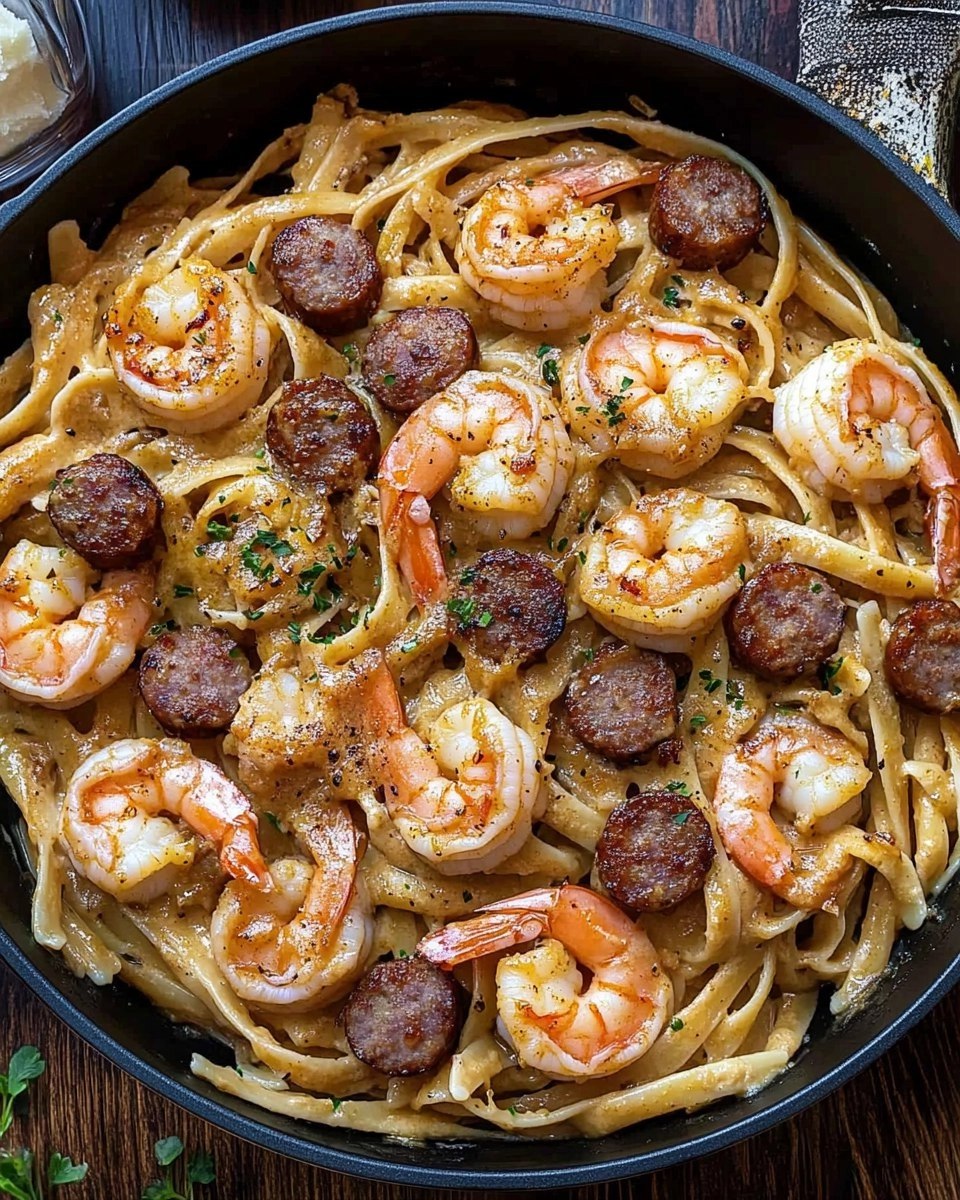 Cajun Shrimp and Sausage Pasta 125 Cajun Shrimp and Sausage Pasta
