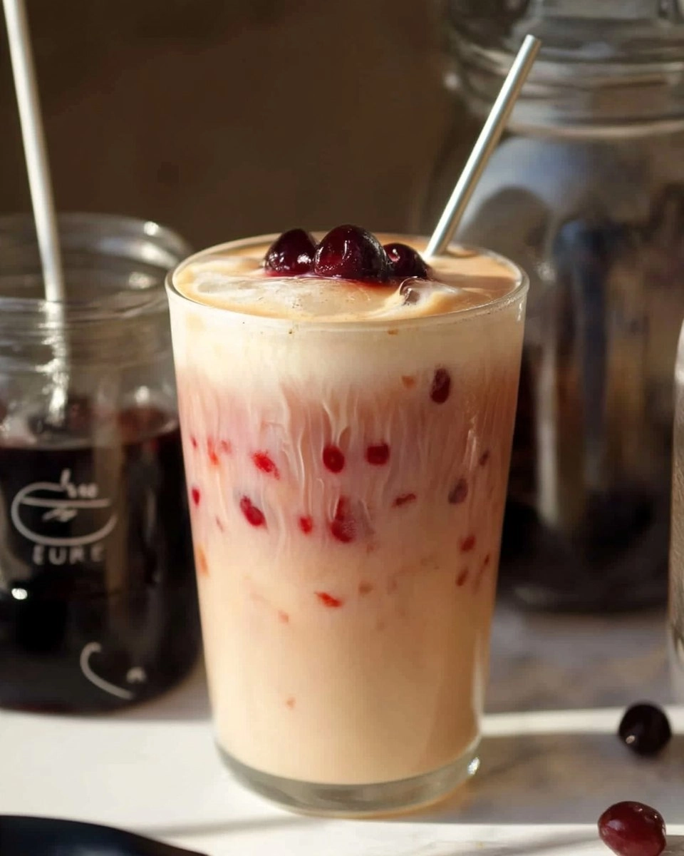 Cherry Vanilla Iced Latte 82 Cherry Vanilla Iced Latte