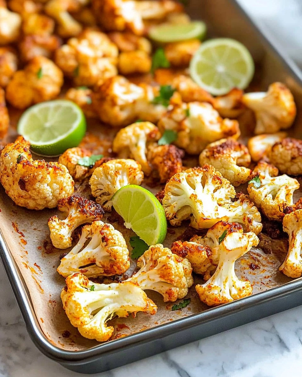 Chili Lime Roasted Cauliflower