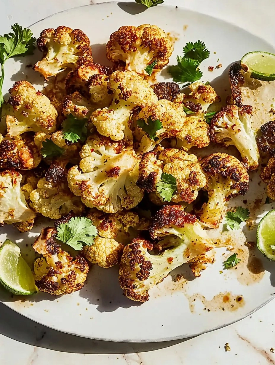 Chili Lime Roasted Cauliflower