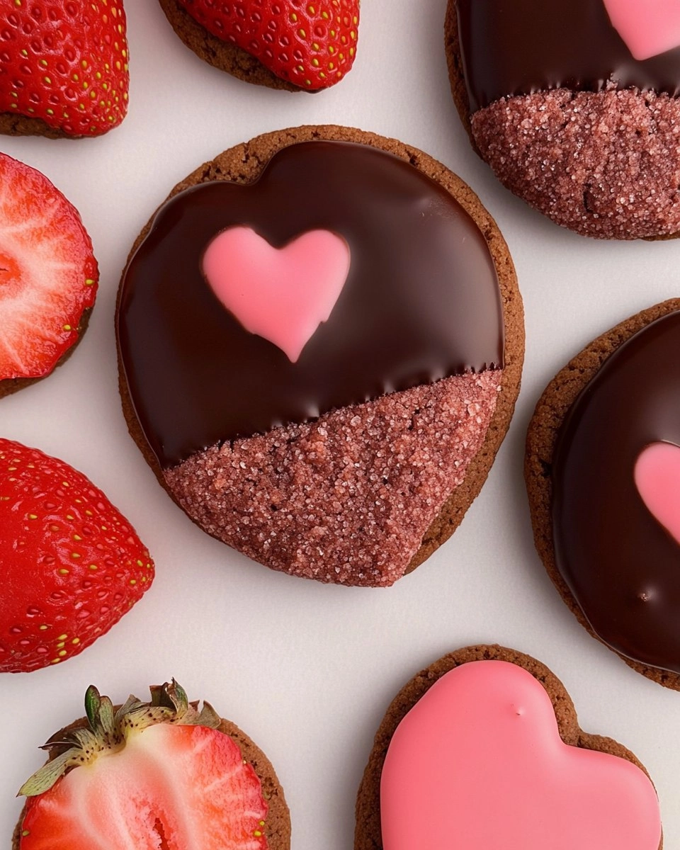 Chocolate Covered Strawberry Cookies Perfect For Your Sweetheart 6 Chocolate-Covered-Strawberry-Cookies-Perfect-For-Your-Sweetheart-Recipe
