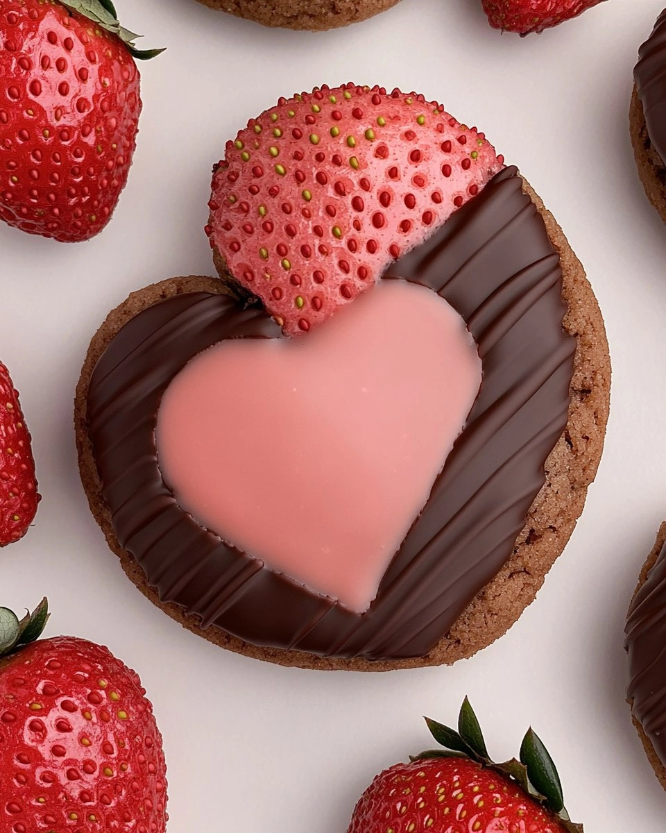 Chocolate Covered Strawberry Cookies Perfect For Your Sweetheart
