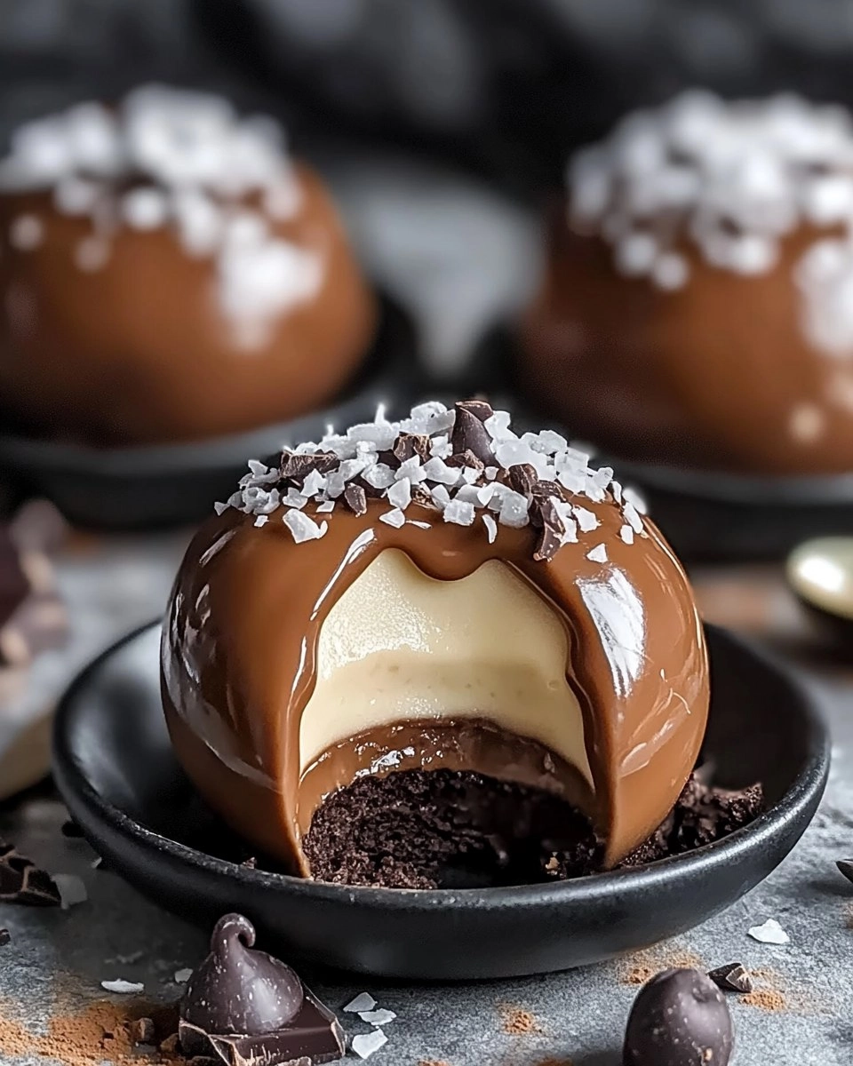 Easy Caramel Chocolate Mousse Domes