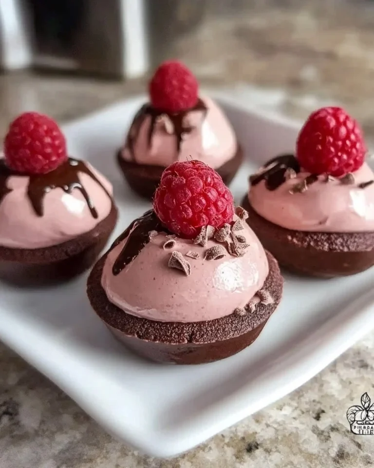 Easy-Chocolate-Raspberry-Mousse-Domes-Recipe