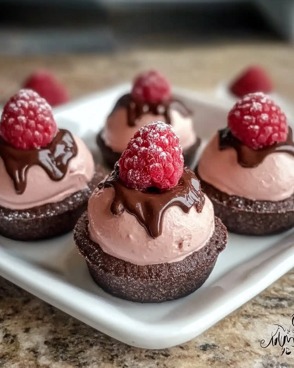 Easy Chocolate Raspberry Mousse Domes