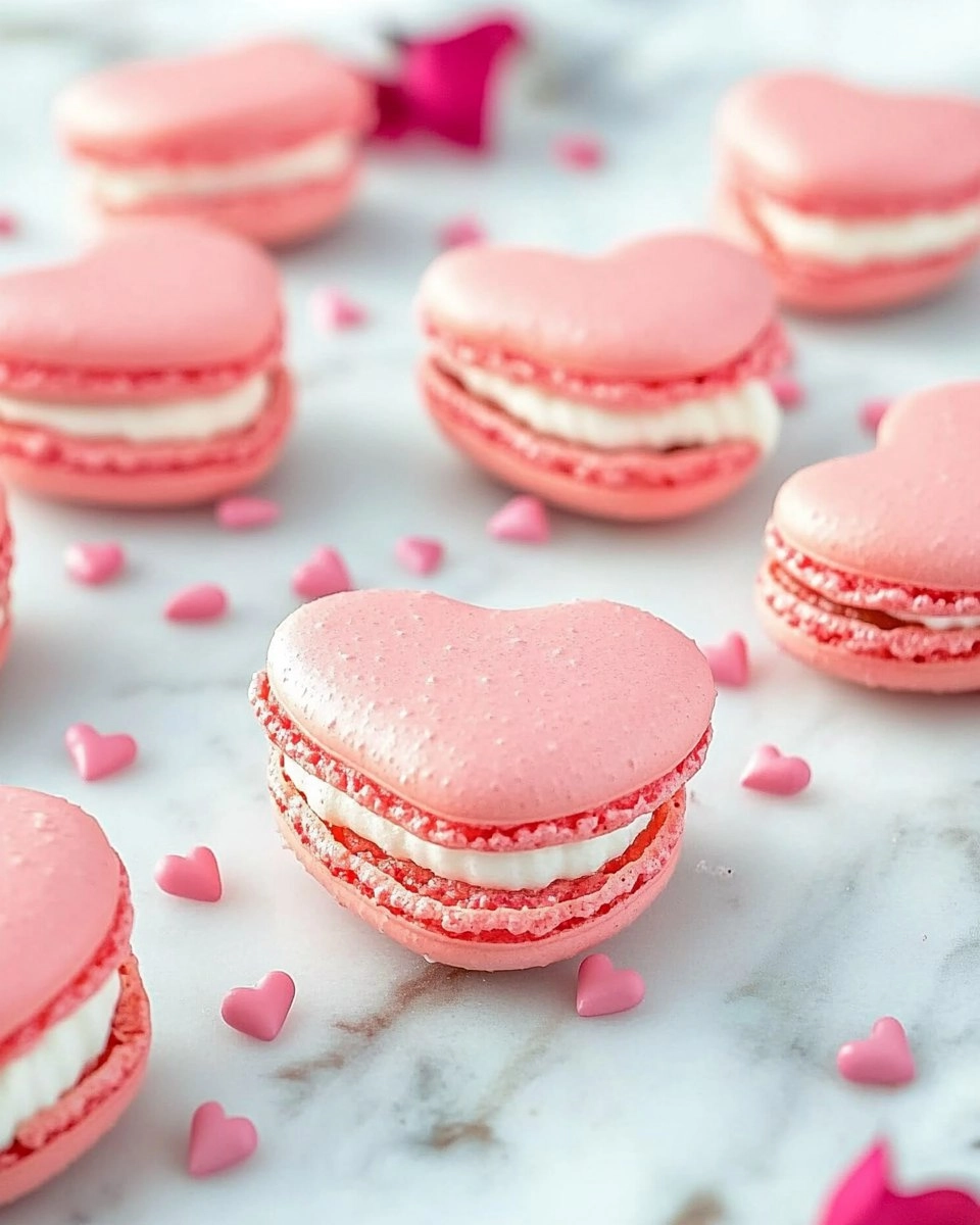 Galentine’s Brunch Foods : Heart-Shaped Macarons