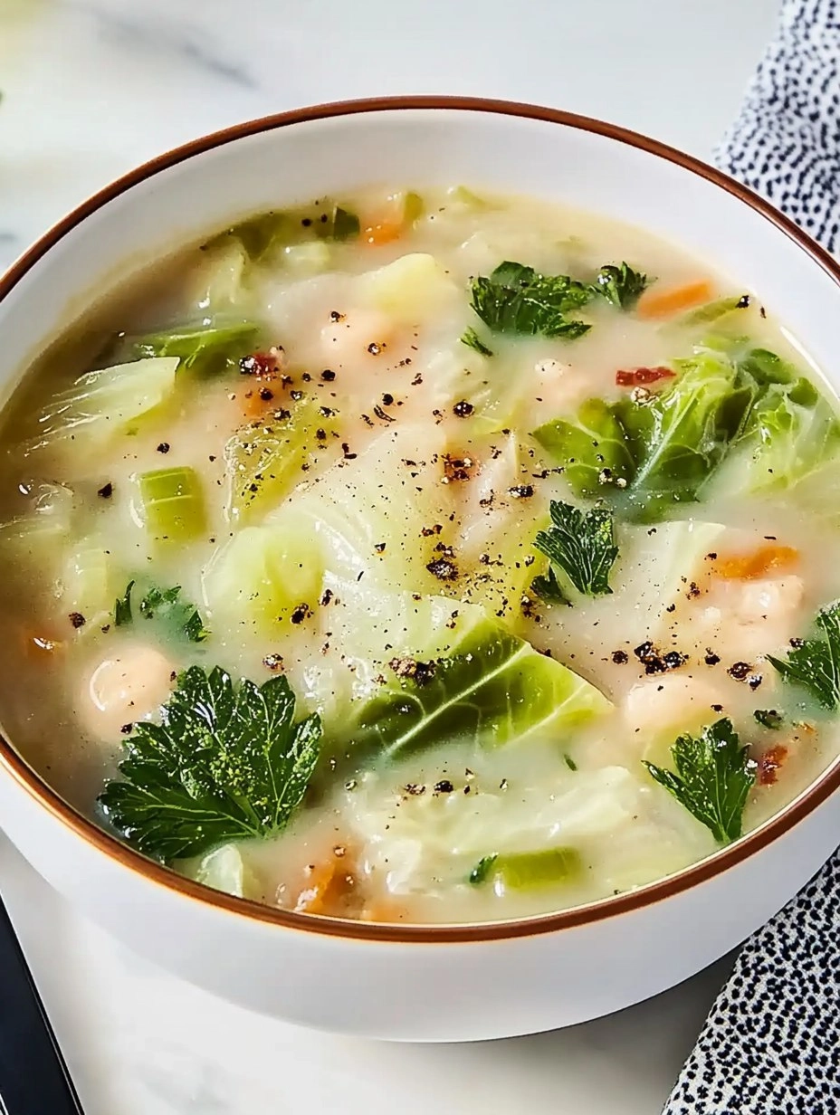 Garlicky Cabbage Soup 111 Garlicky Cabbage Soup