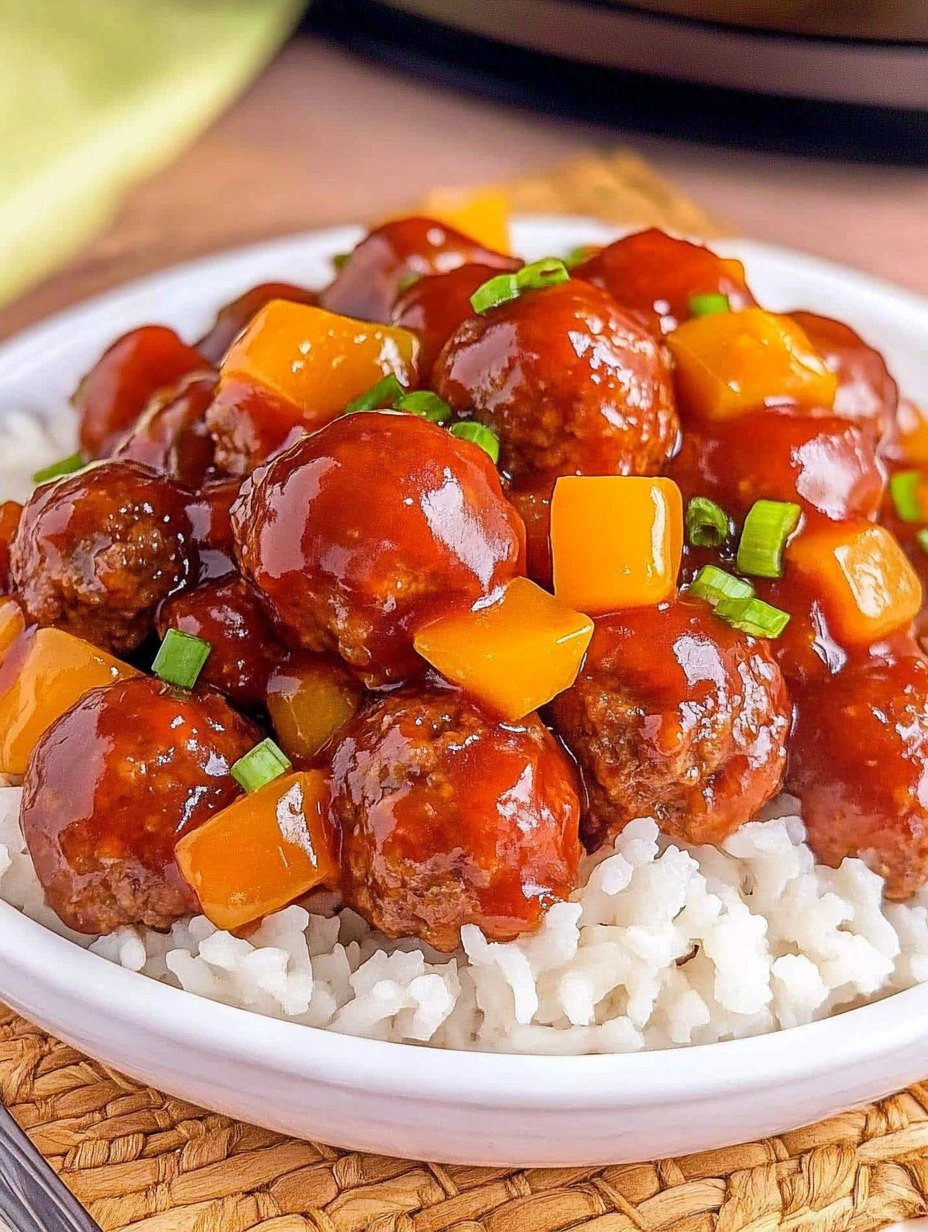 Haelthy Crockpot Hawaiian Meatballs