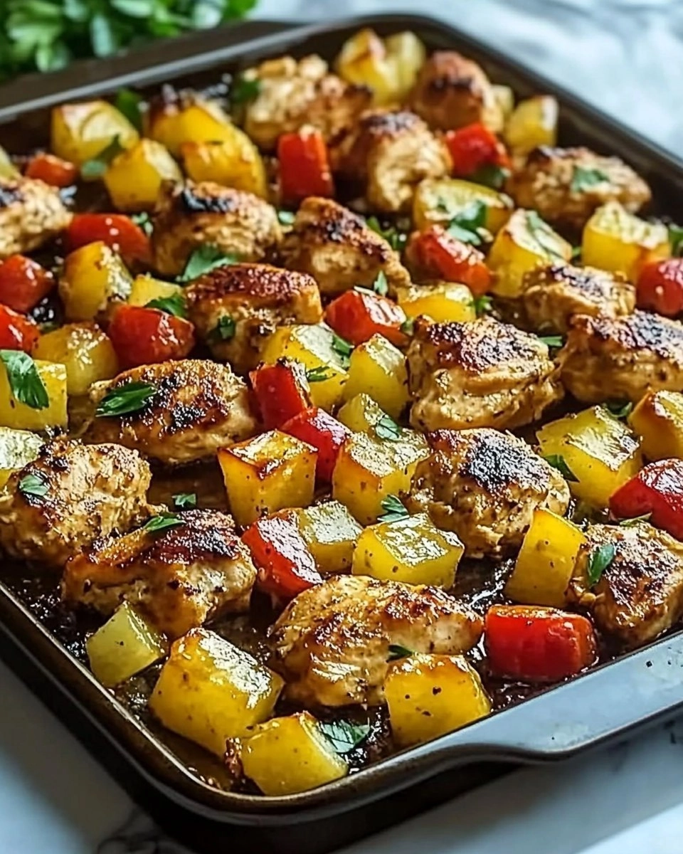 Hawaiian Chicken Sheet Pan 21 Hawaiian-Chicken-Sheet-Pan-Recipe