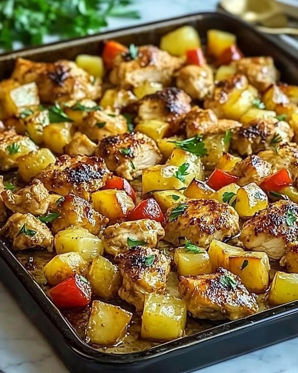 Hawaiian Chicken Sheet Pan