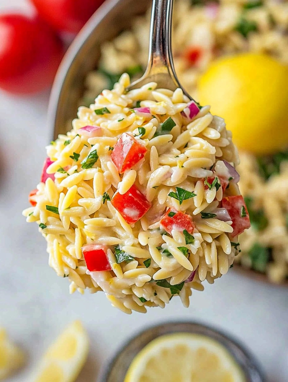 Healthy Easy Orzo Lemon Salad