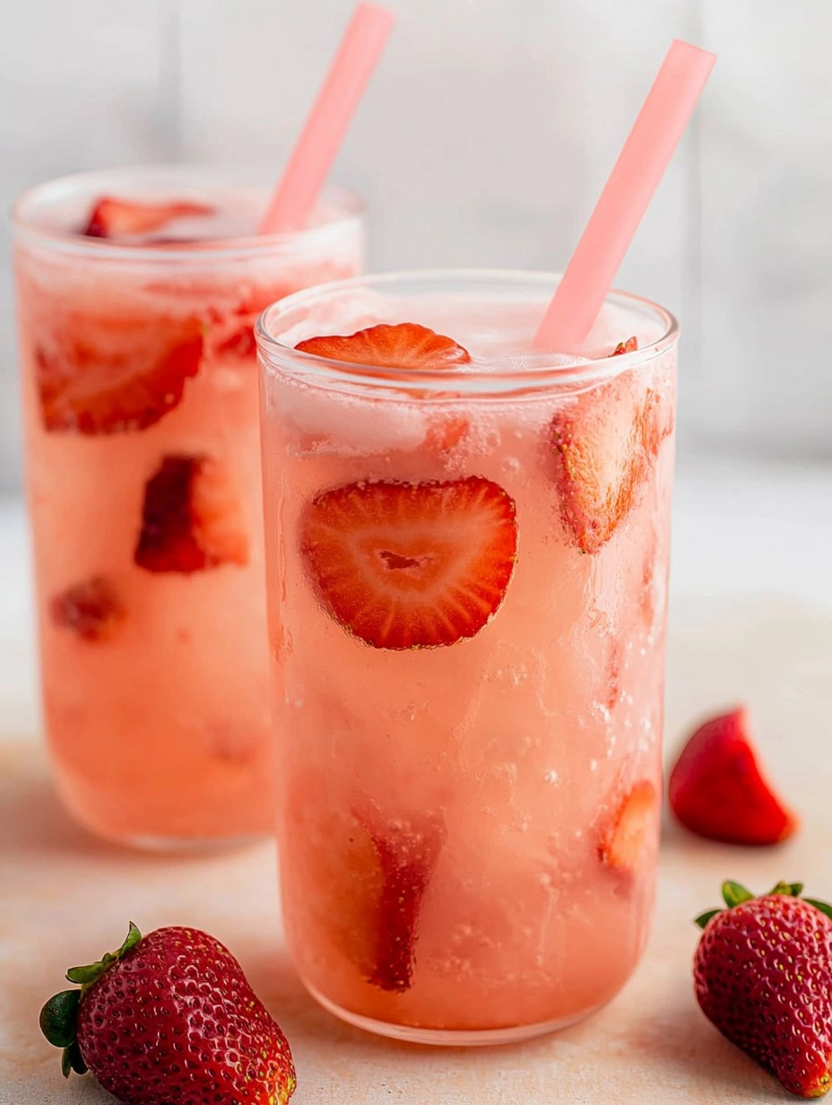 Healthy Pink Drink Strawberry Refresher (Whole30, Caffeine-Free, Vegan)