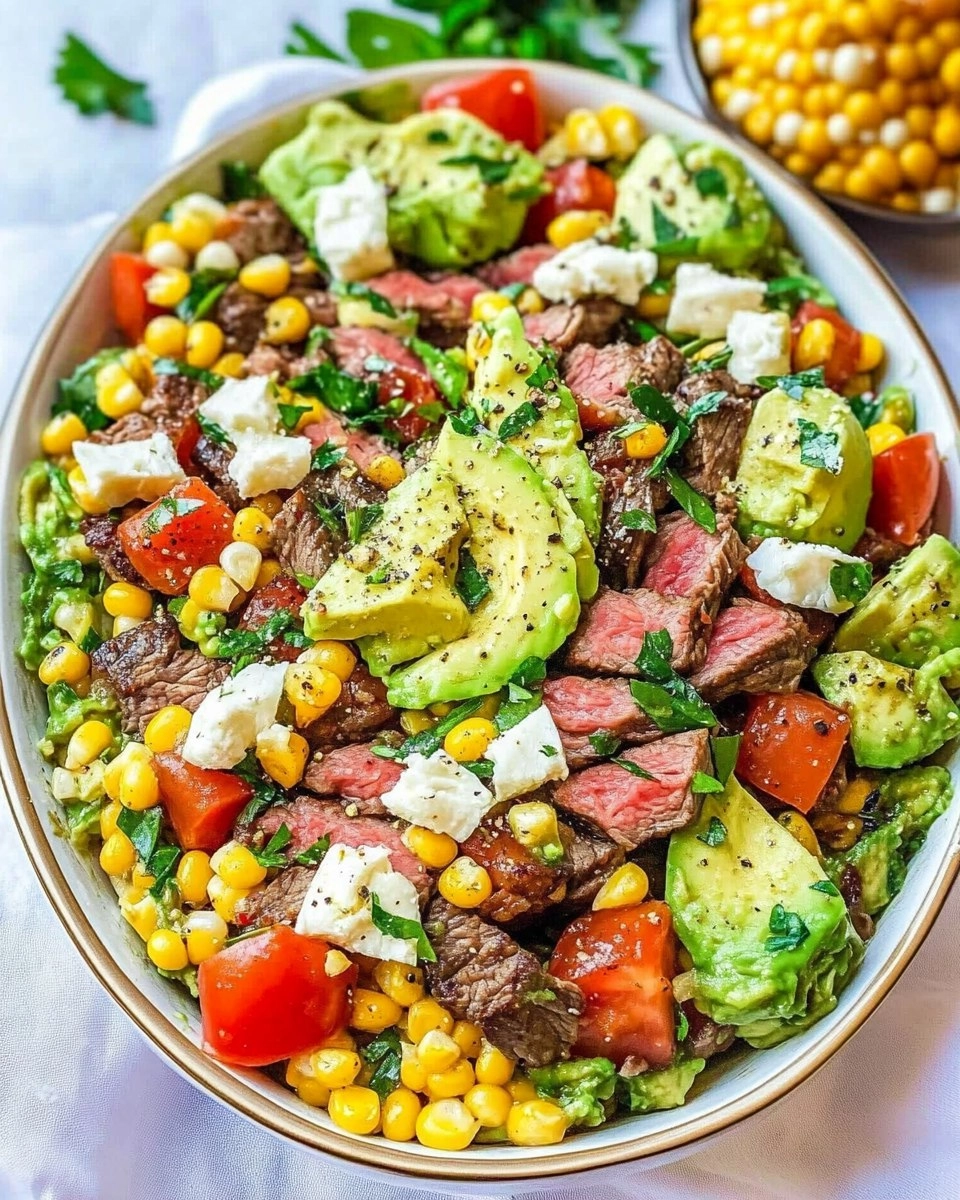 Healthy Steak Avocado Corn Bowl
