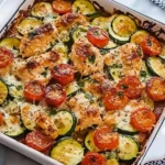 Mediterranean-Chicken-Zucchini-Bake-Recipe