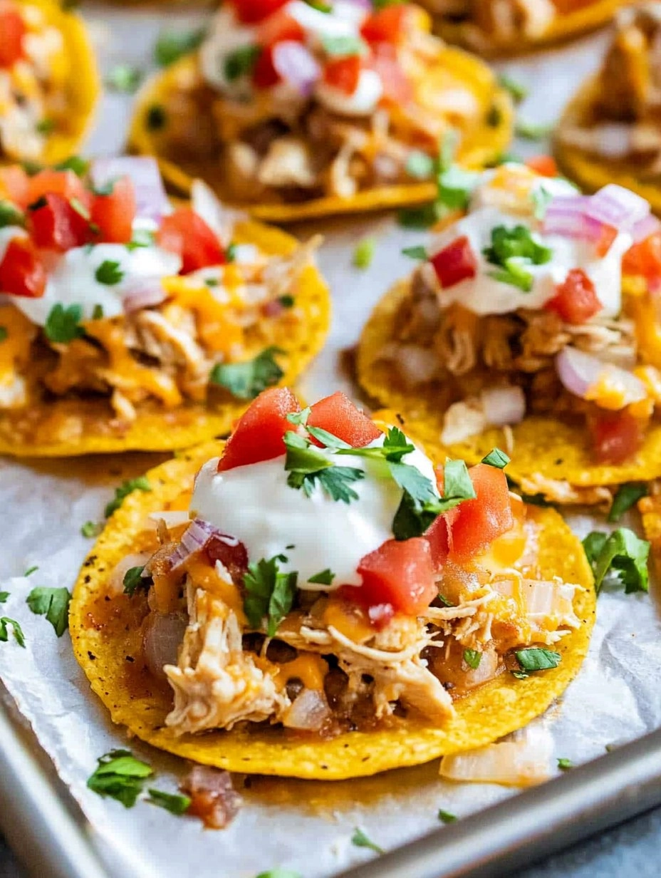 Mini Chicken Tostadas