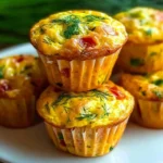 Mini-Frittata-Muffins-with-Dill-Recipe