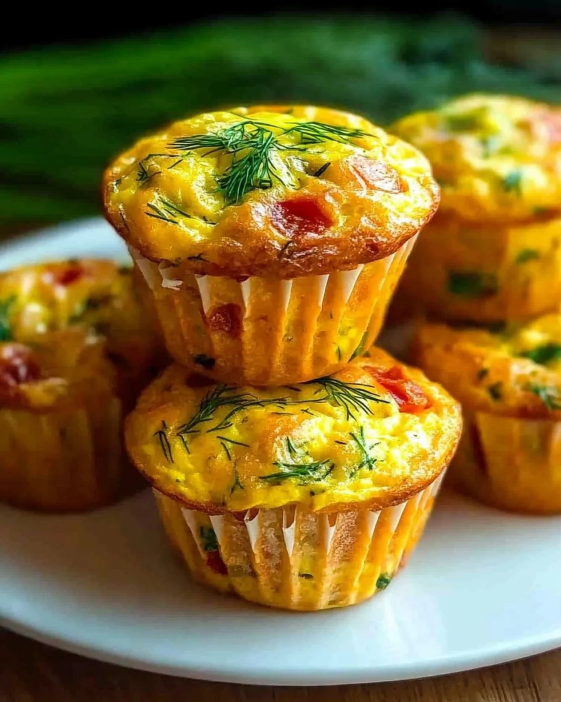 Mini-Frittata-Muffins-with-Dill-Recipe