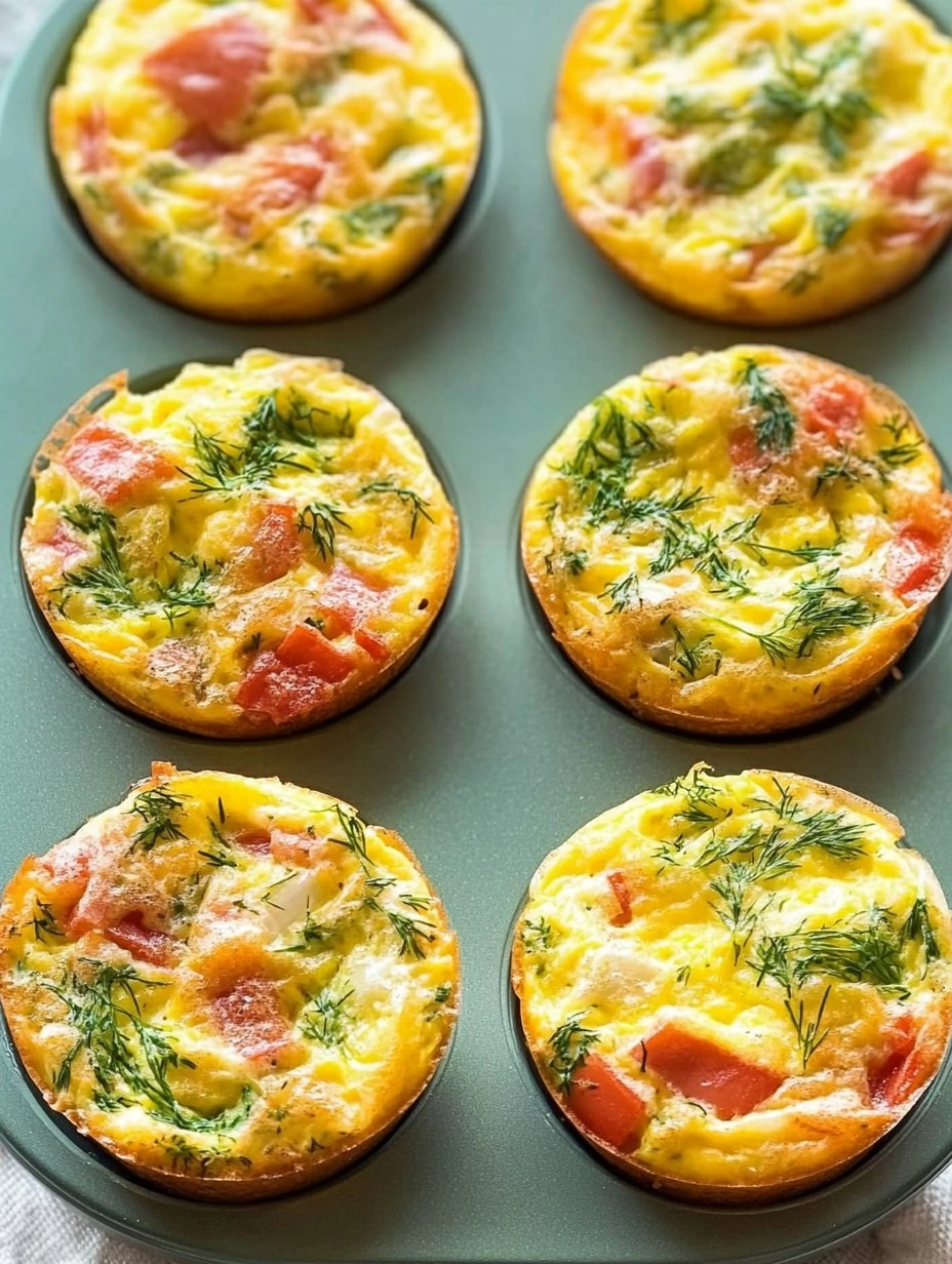 Mini Frittata Muffins with Dill 