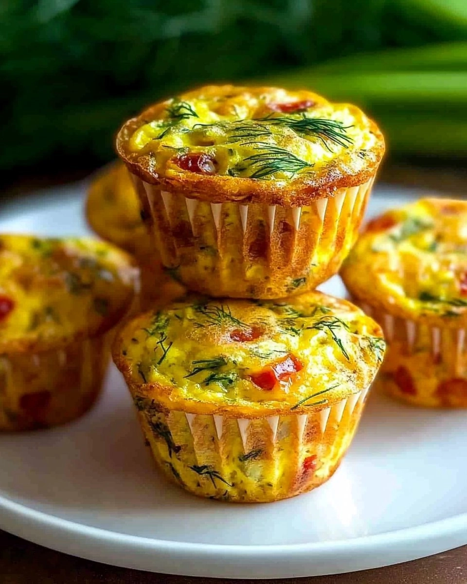Mini Frittata Muffins with Dill 