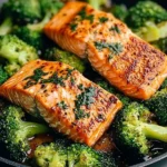 One-Skillet Garlicky Salmon & Broccoli 101 One-Skillet-Garlicky-Salmon-Broccoli-Recipe