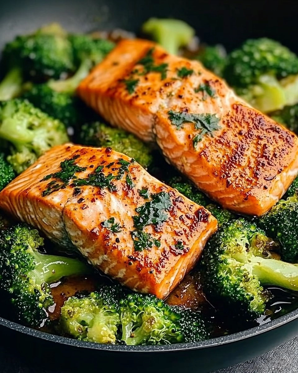 One-Skillet Garlicky Salmon & Broccoli 99 One-Skillet Garlicky Salmon & Broccoli