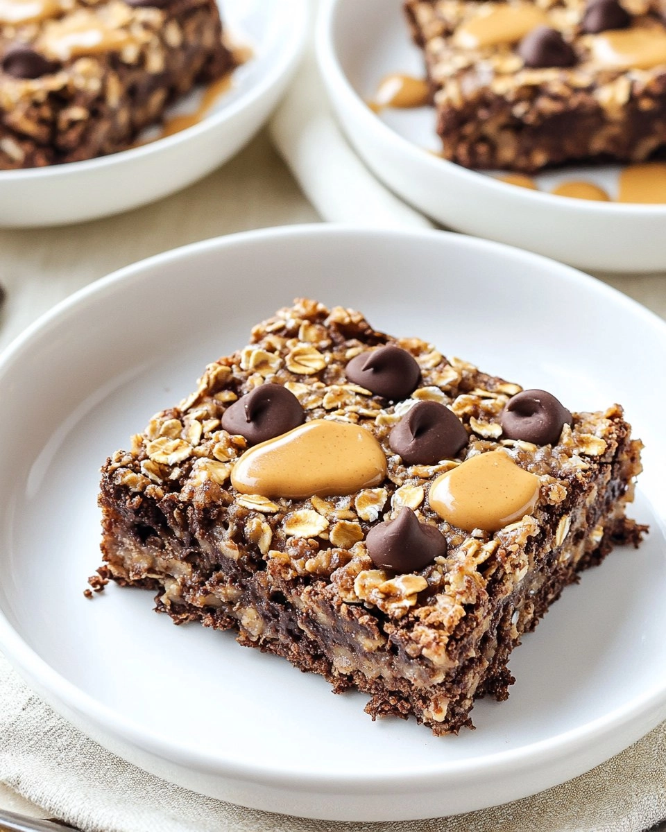 Peanut Butter Brownie Baked Oatmeal