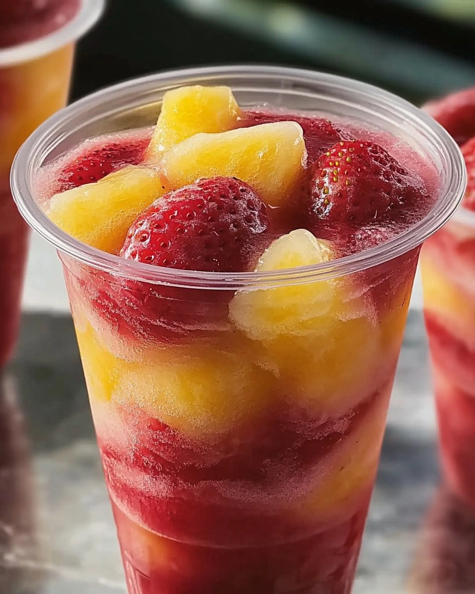 Pineapple Strawberry Swirled Slushies – Your Ultimate Refreshing Summer Drink!