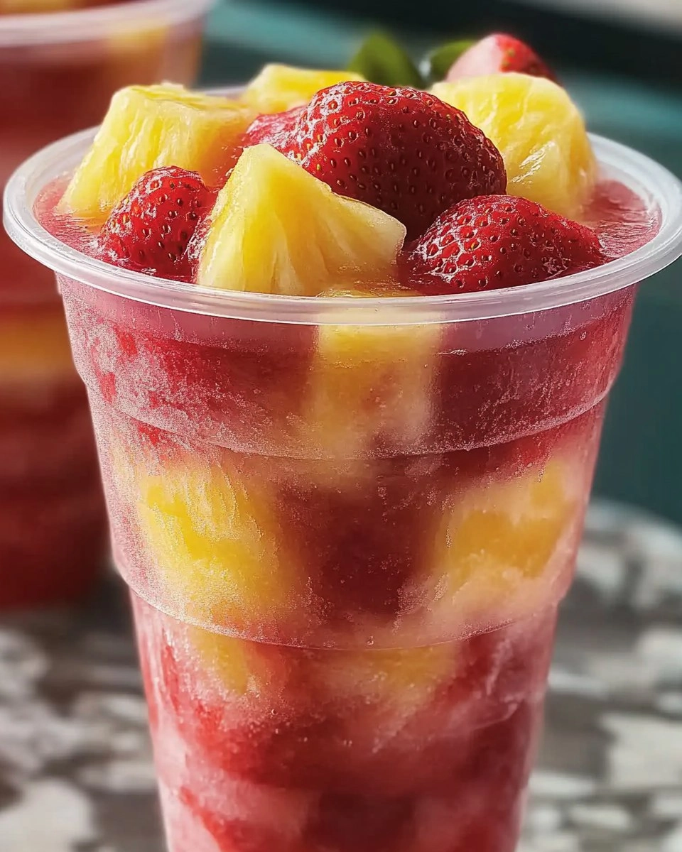 Pineapple Strawberry Swirled Slushies – Your Ultimate Refreshing Summer Drink!
