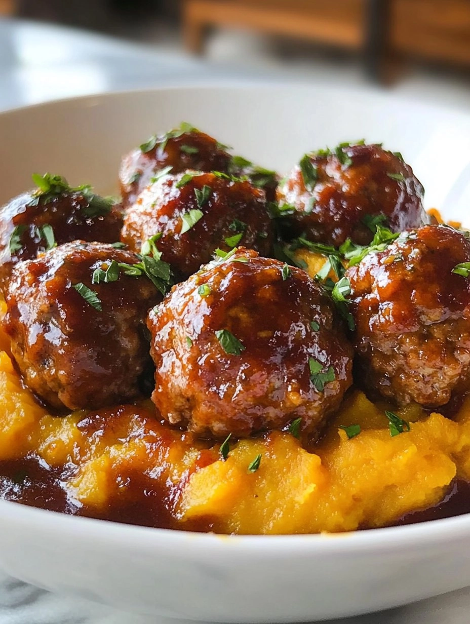 Pork Meatballs Sweet Potato