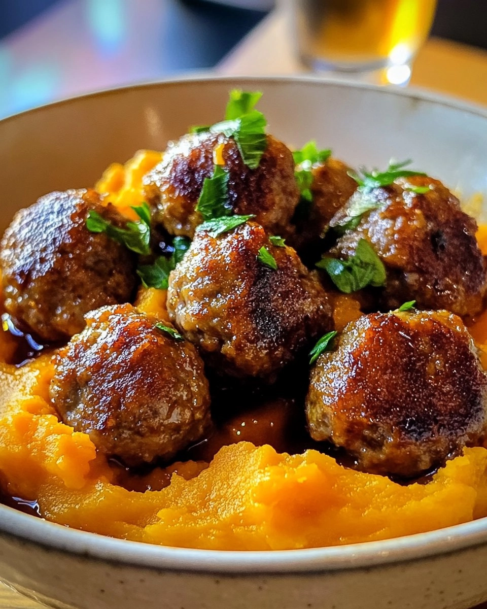 Pork Meatballs Sweet Potato