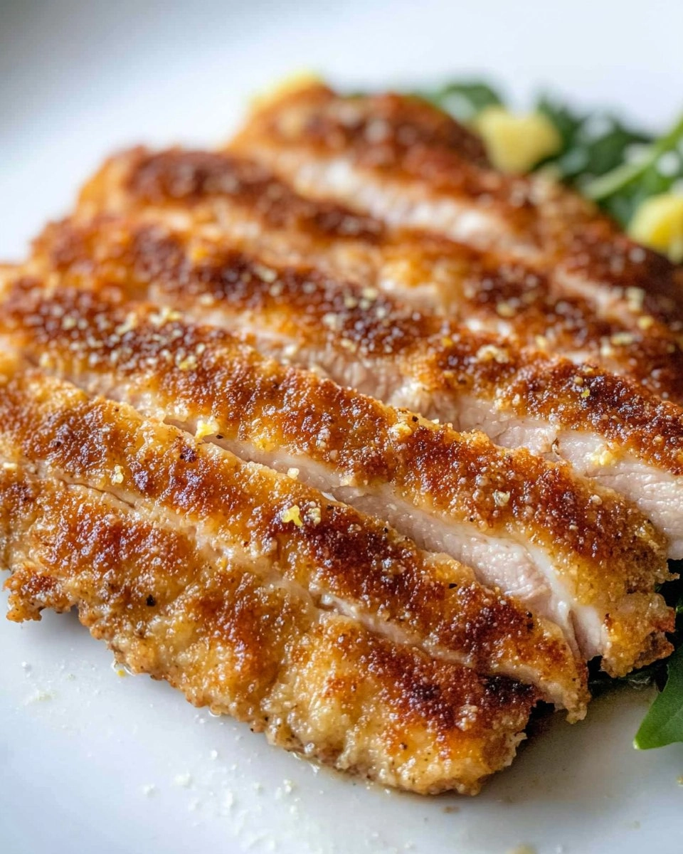 Pork Milanese with Lemon Parmesan Arugula 2 Pork-Milanese-with-Lemon-Parmesan-Arugula-Recipe