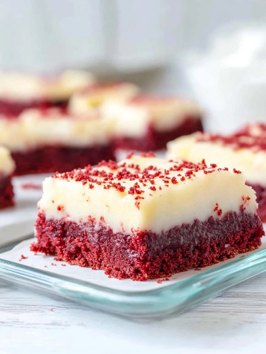Red Velvet Cookie Bars