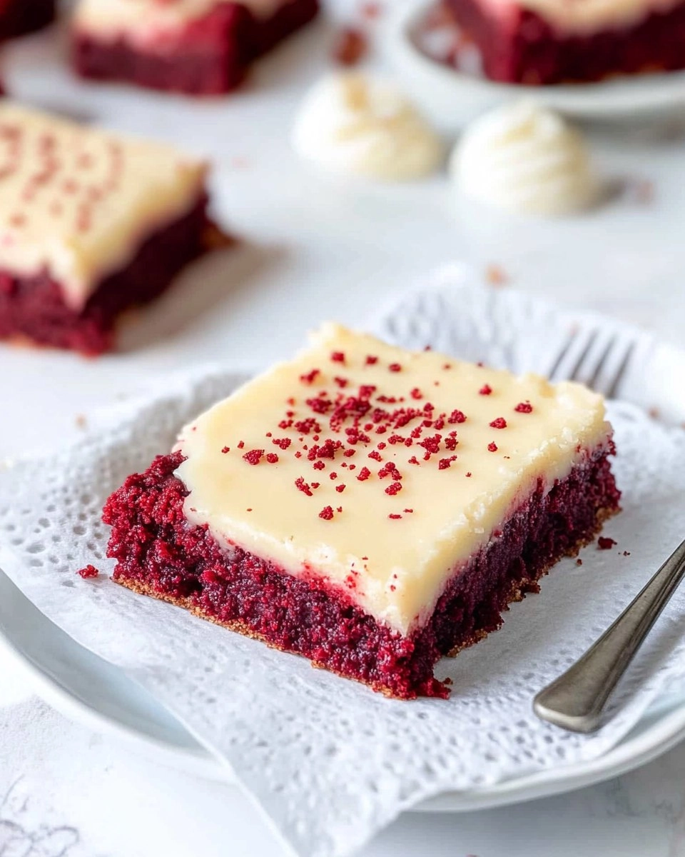 Red Velvet Cookie Bars