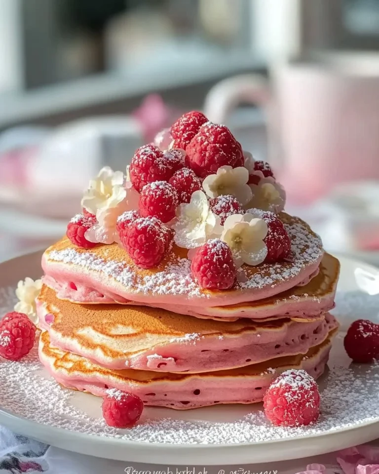 Romantic-Brunch-Ideas-Pink-Pancakes-Recipe
