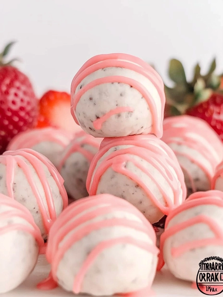 STRAWBERRY SHORTCAKE OREO BALLS