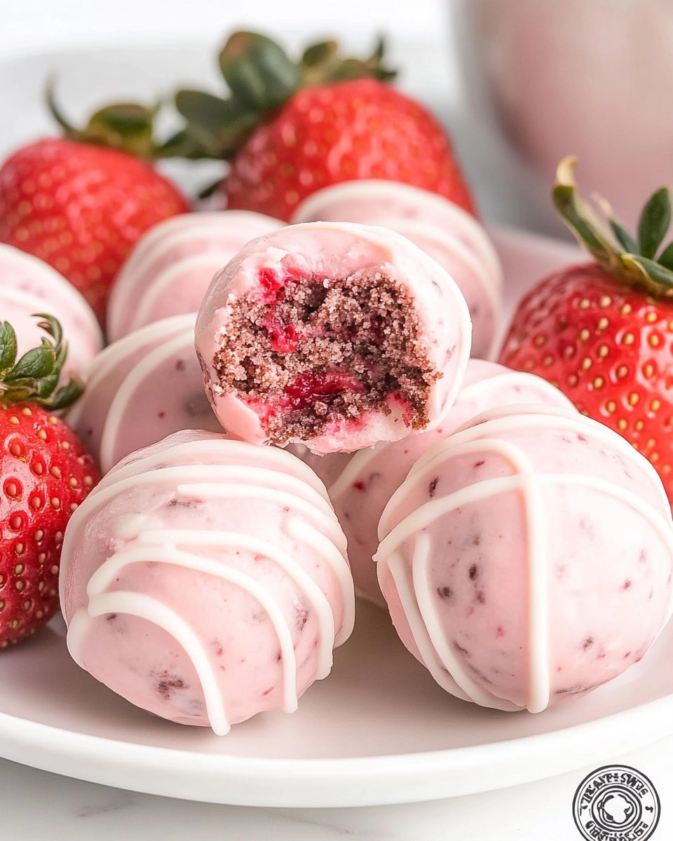 STRAWBERRY SHORTCAKE OREO BALLS