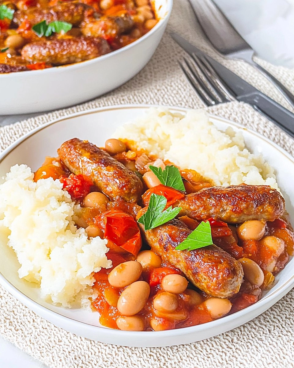 Sausage, Butter Bean & Tomato Tray Bake 4 Sausage-Butter-Bean-Tomato-Tray-Bake-Recipe