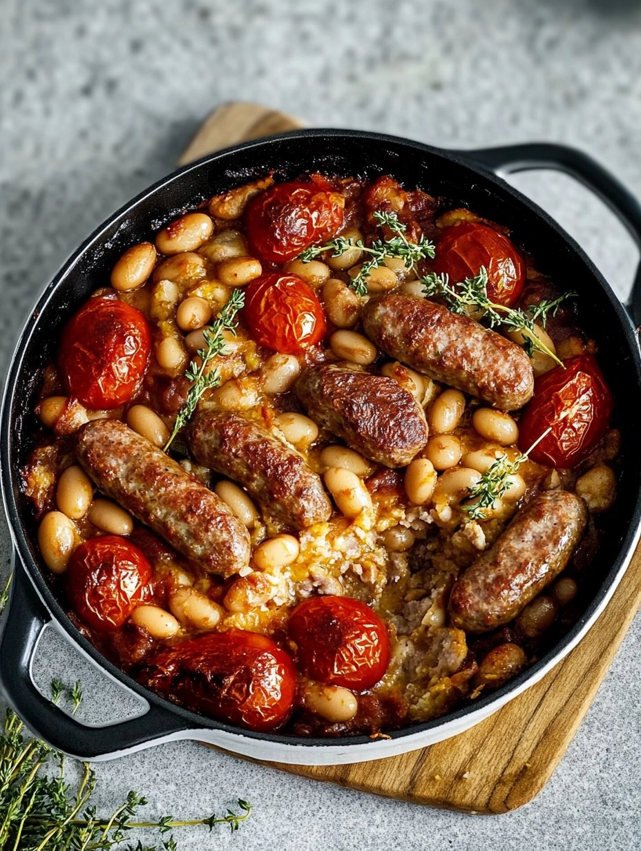 Sausage, Butter Bean & Tomato Tray Bake 111 Sausage, Butter Bean & Tomato Tray Bake