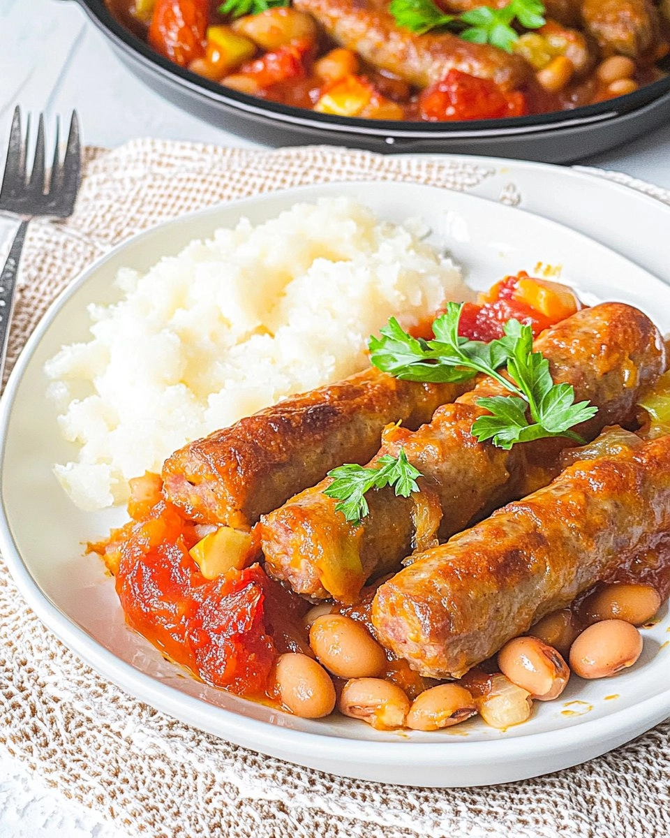 Sausage, Butter Bean & Tomato Tray Bake 112 Sausage, Butter Bean & Tomato Tray Bake