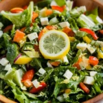 Spring Green Salad | Fresh Chopped Salad with Lemon Dressing 153 Spring-Green-Salad-Fresh-Chopped-Salad-with-Lemon-Dressing-Recipe