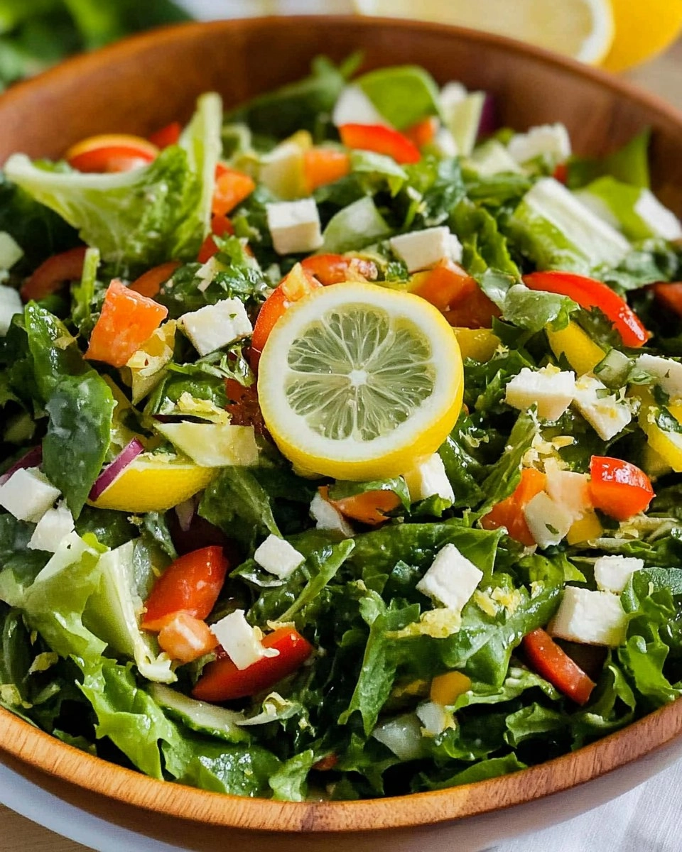 Spring Green Salad | Fresh Chopped Salad with Lemon Dressing 6 Spring-Green-Salad-Fresh-Chopped-Salad-with-Lemon-Dressing-Recipe