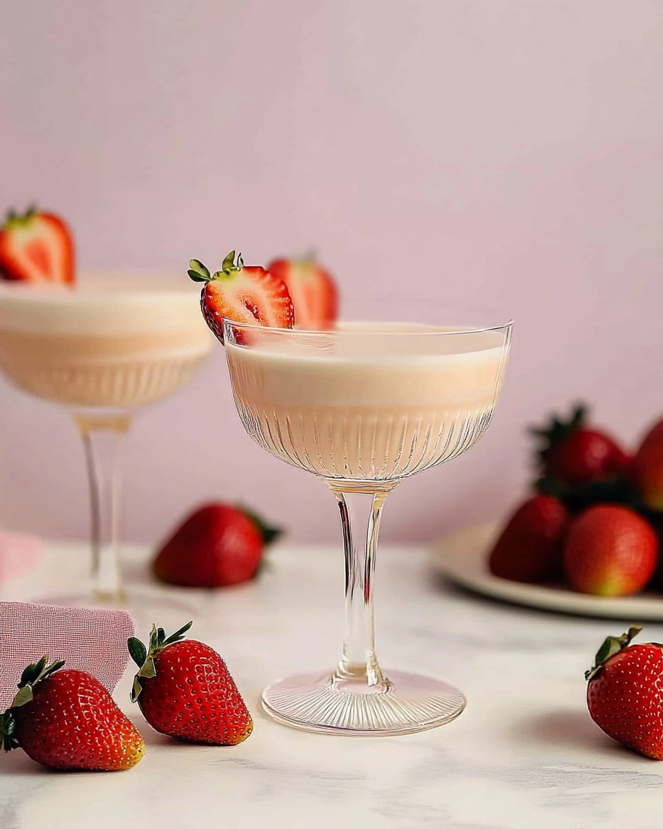 Strawberries and Cream Martini