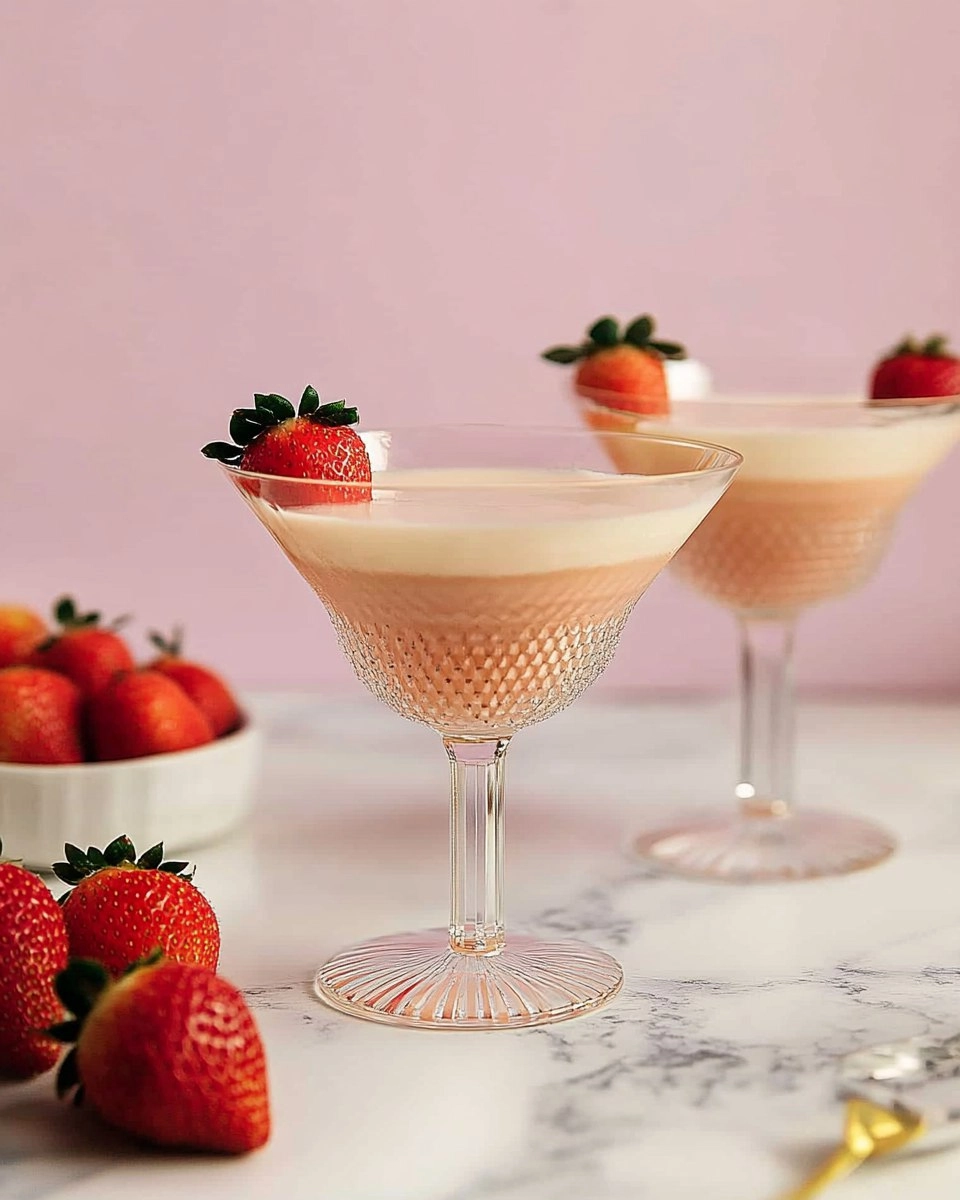 Strawberries and Cream Martini