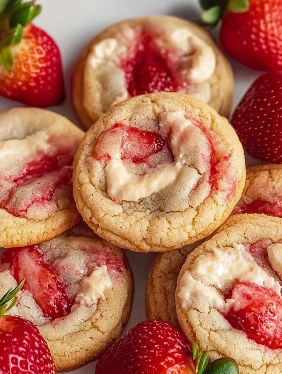 Strawberry Cheesecake Cookies