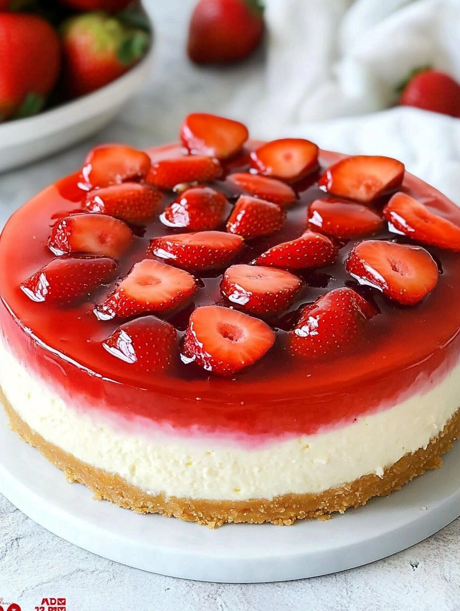 Strawberry Jelly Cheesecake