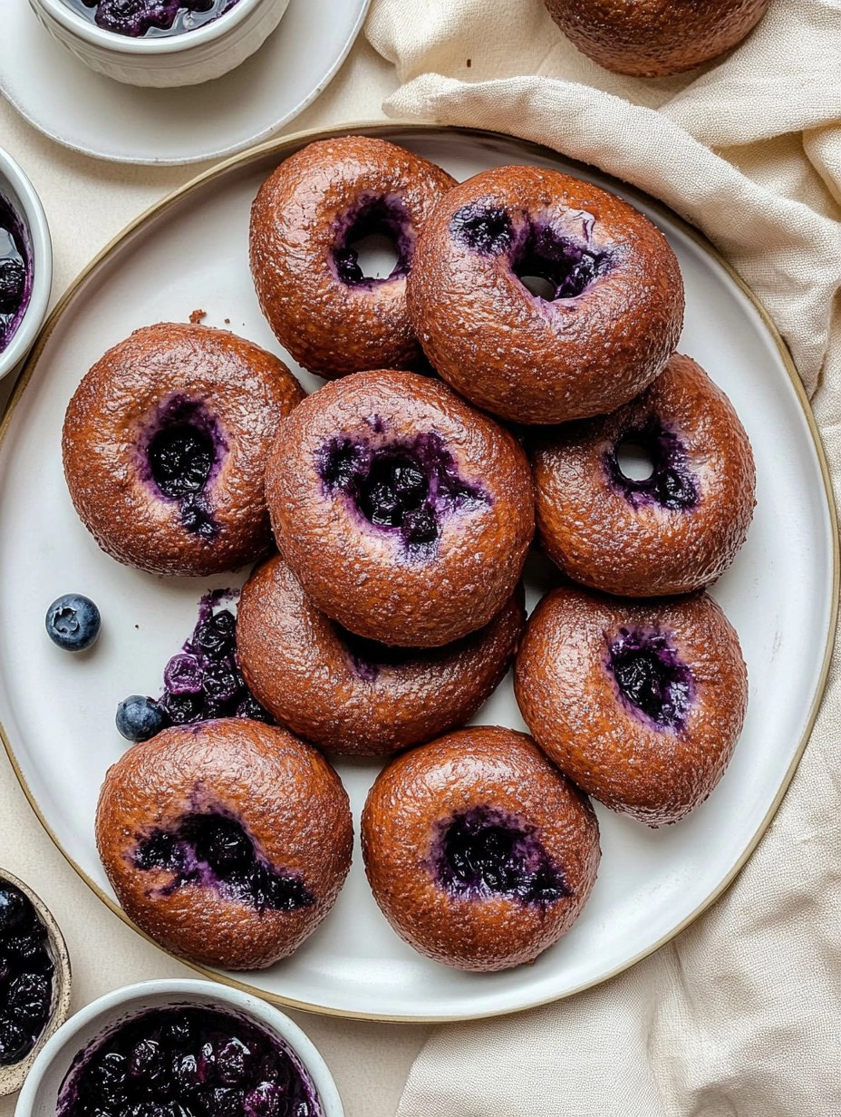 Valentine Homemade Blueberry Bagels (Real Flavor)