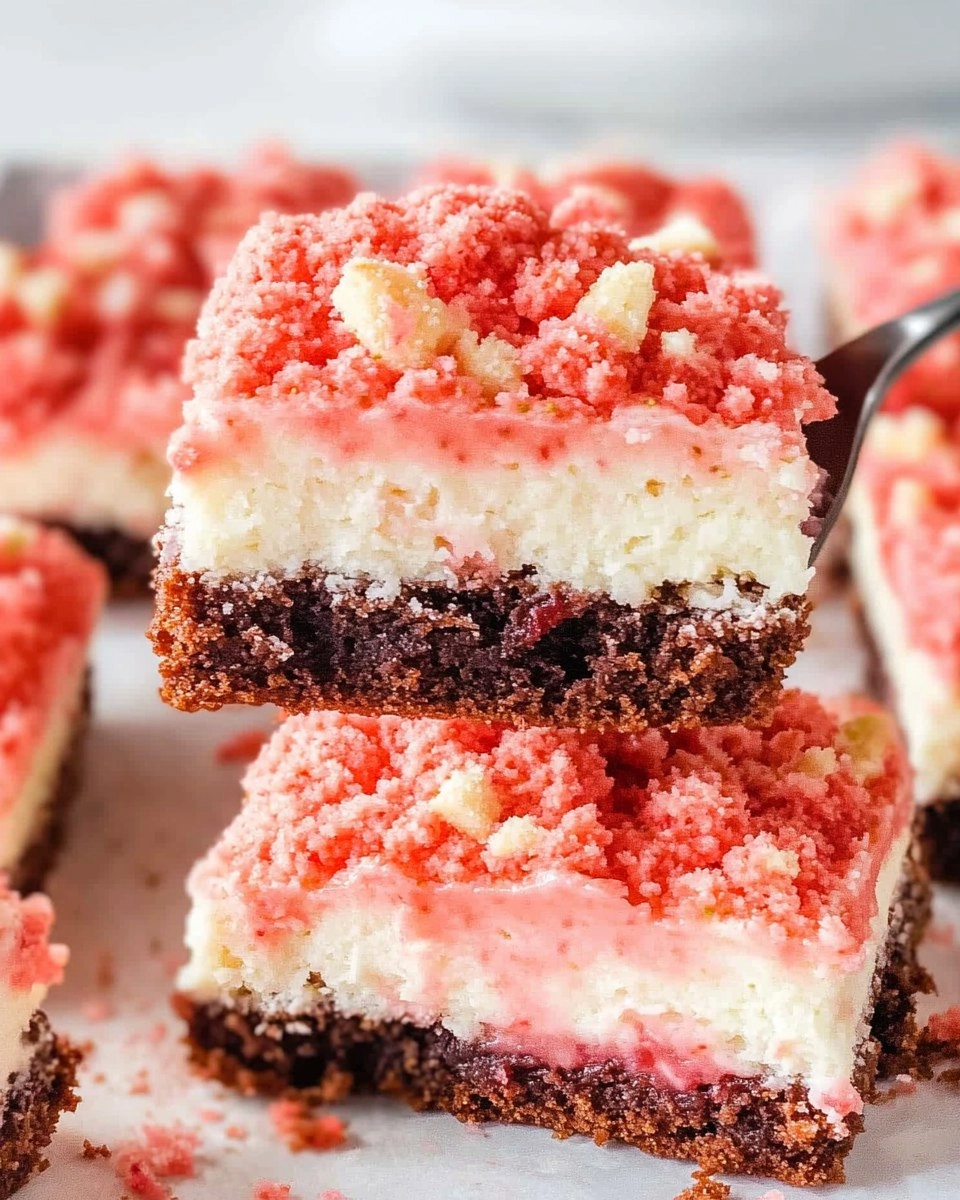 Valentine Strawberry Shortcake Brownies