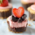 Valentines-Day-Chocolate-Strawberry-Mini-Cheesecakes-Recipe