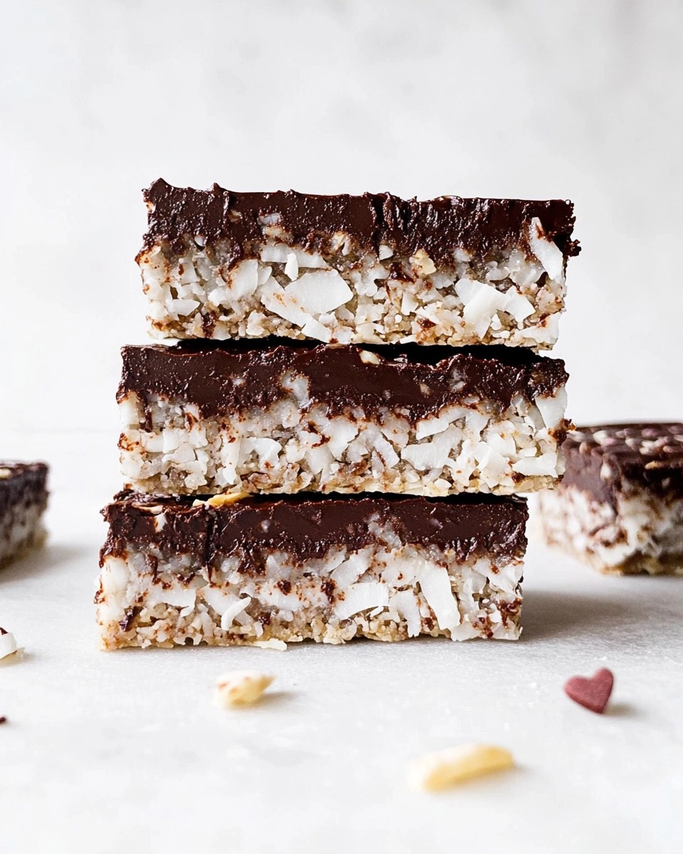 Valentine’s Day  Coconut-Chocolate Keto Bars