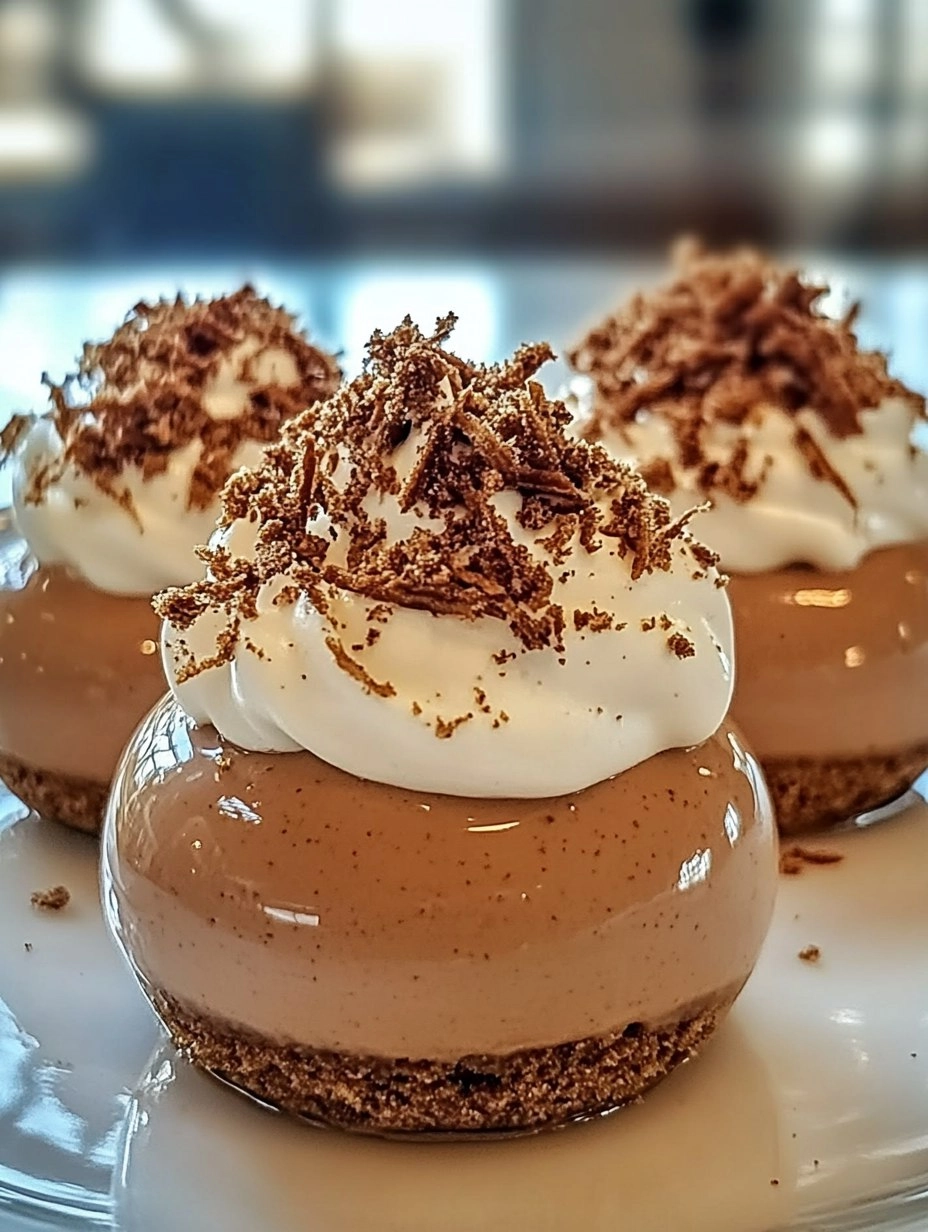 Valentine’s Day Decadent Gingerbread Latte Mousse Domes
